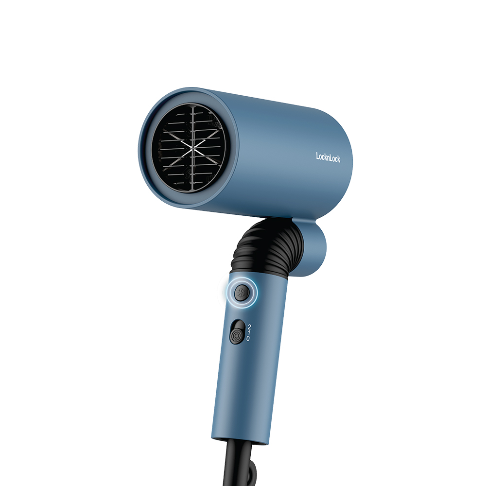 Máy Sấy Tóc Locknlock Foldable Hair Dryer 220 - 240V, 50/60Hz, 1600W - Màu Lam -  ENA166BLU, , large image number 2